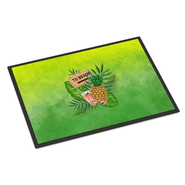 Carolines Treasures 18 x 27 in. To the Beach Summer Indoor or Outdoor Mat BB7450MAT - main